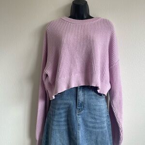 Pink Aeropostale Sweater - Y2K / cozy / soft girl / casual/ cropped